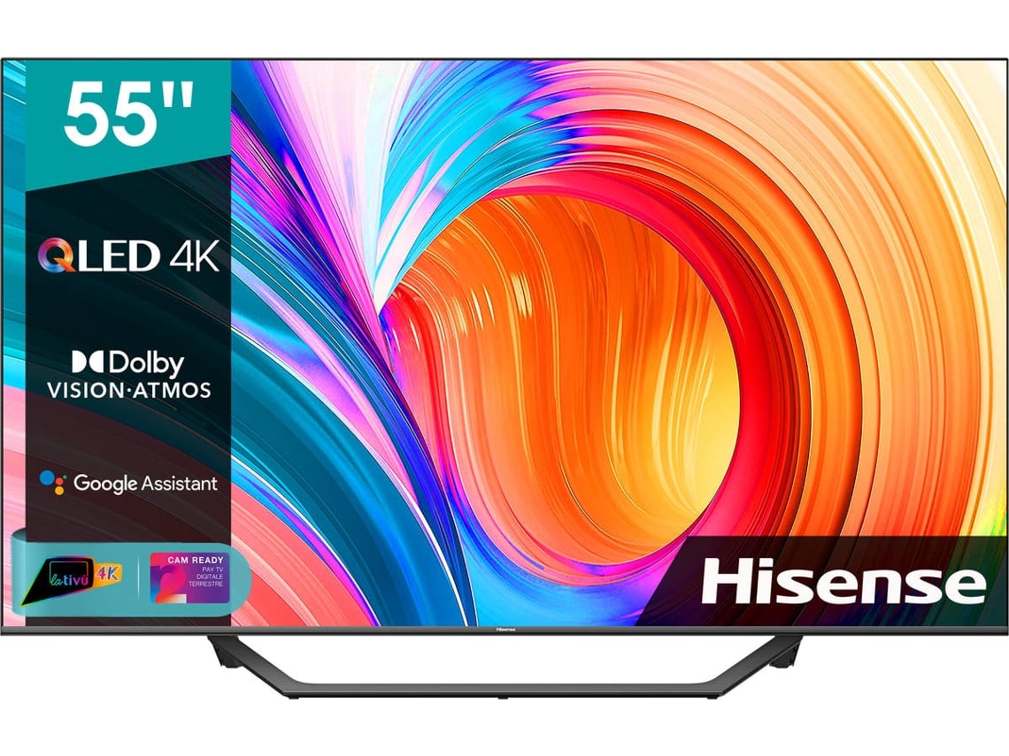 TV HISENSE 55A72GQ (QLED - 55'' - 140 cm - 4K Ultra HD - Smart TV)